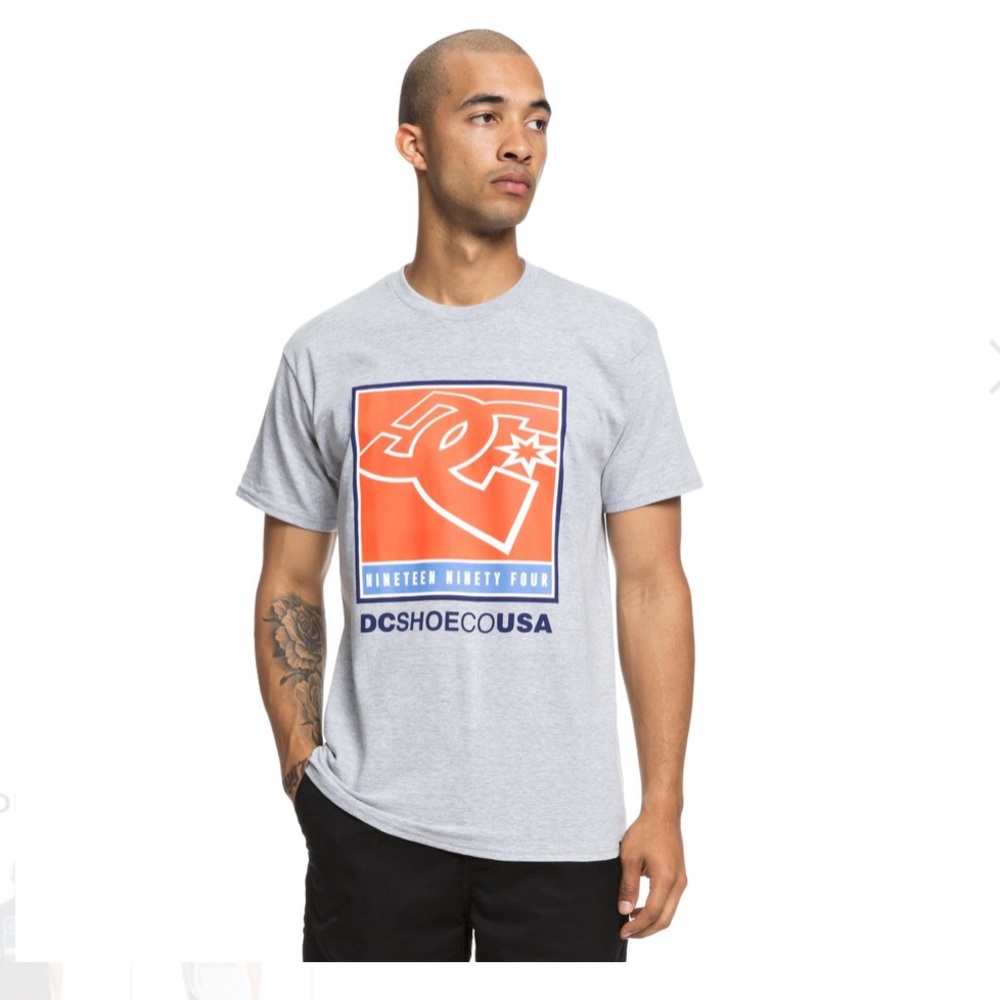 Brand new DC shirts short sleeve GRAY